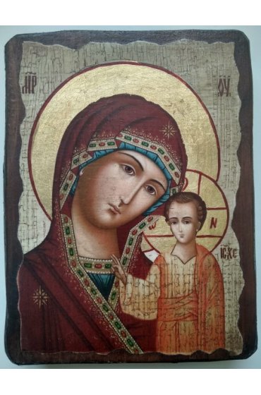 Икона Божья Матерь Казанская (13 х 17,5 см), арт IDR-901