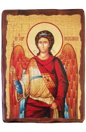 Икона Архангел Михаил под старину (17 х 23 см), арт IDR-908
