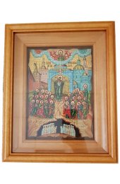 Икона Божьей Матери Непроходимая Дверь в киоте 31 на 25 см, арт КИоИ-18