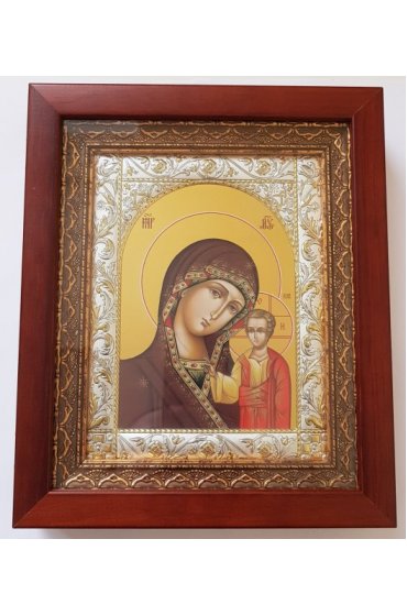 Икона Божья Матерь Казанская в киоте, арт иДМ-005