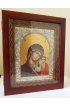 Венчальная пара икон Божья Матерь Казанская и Господь Вседержитель в киоте, иДМ-008