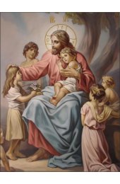 Икона Иисус Христос и дети, арт ОПИ-1439