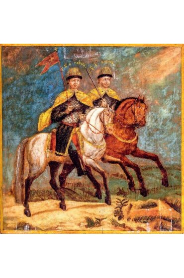 Икона Борис и Глеб, арт ОПИ-996