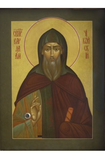Икона Варлаам Чикойский, арт ОПИ-1041