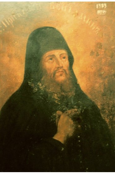 Икона Вениамин Печерский (копия иконы 19 века), арт ОПИ-1087