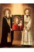 Икона Герасим Болдинский и Николай Чудотворец (копия иконы 19 века), арт ОПИ-1148