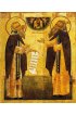 Икона Зосима и Савватий Соловецкие (копия старинной), арт ОПИ-1277