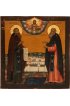 Икона Зосима и Савватий Соловецкие (копия старинной), арт ОПИ-1279
