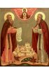 Икона Зосима и Савватий Соловецкие, арт ОПИ-1287