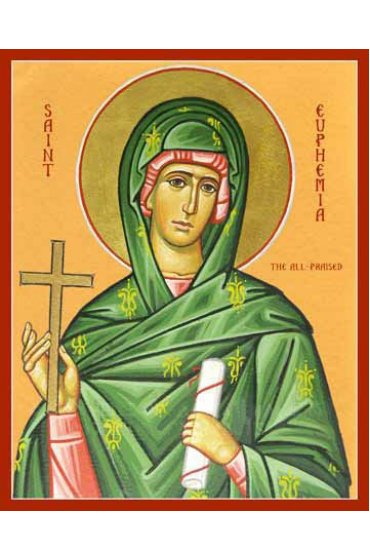 Икона Евфимия Всехвальная, арт ОПИ-1404