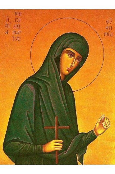 Икона Евфимия Всехвальная (копия старинной), арт ОПИ-1405