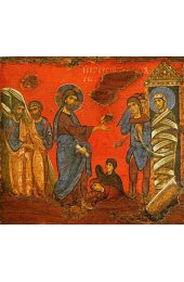 Икона Воскрешение Лазаря (копия иконы 17 века), арт ОПИ-1450