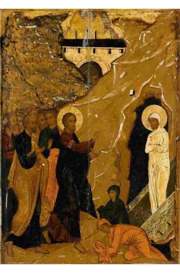 Икона Воскрешение Лазаря (копия старинной), арт ОПИ-1456