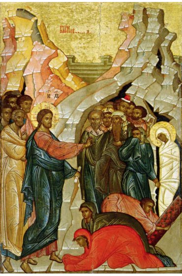 Икона Воскрешение Лазаря (копия старинной), арт ОПИ-1457
