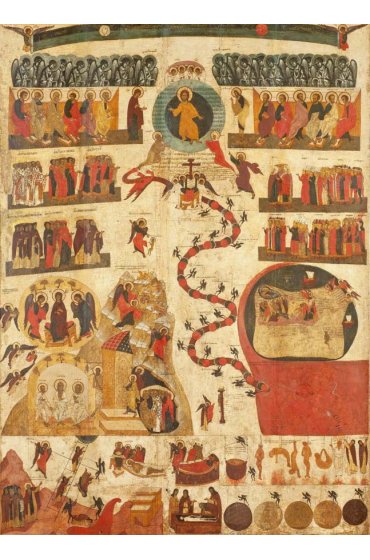 Икона Страшный Суд (копия иконы 16 века), арт ОПИ-1575