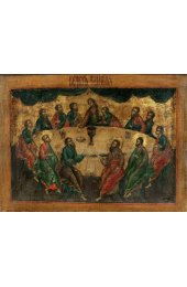 Икона Тайная Вечеря (копия иконы 18 века), арт ОПИ-1607