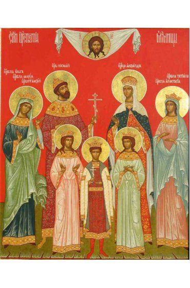 Икона Царственные Страстотерпцы, арт ОПИ-1651