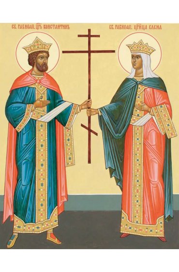 Икона Константин и Елена Равноапостольные, арт ОПИ-1701