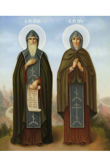 Икона Кирилл и Мария Радонежские, арт ОПИ-1785