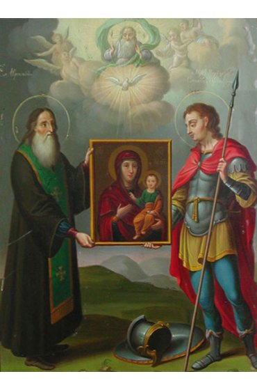 Икона Авраамий и Меркурий Смоленские, арт ОПИ-1815