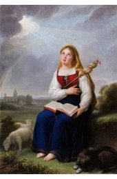 Икона Геновефа Парижская, арт ОПИ-1854