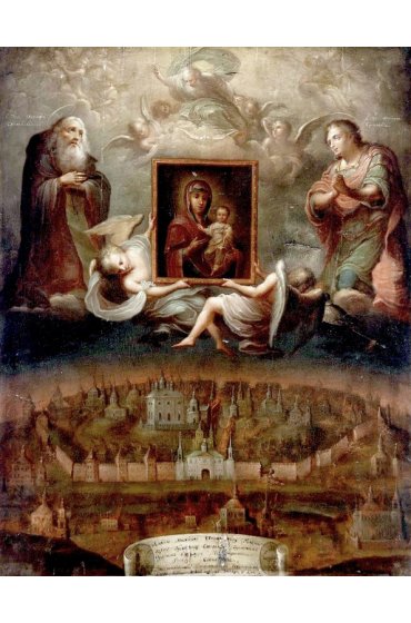 Икона Авраамий и Меркурий Смоленские писаная, арт ИР-1486