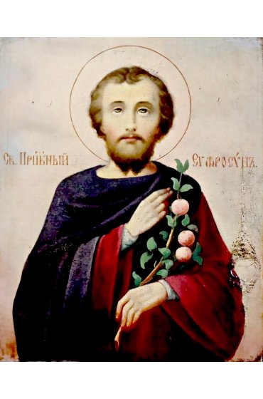 Икона Евфросин Палестинский (копия старинной), арт ОПИ-1951