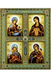 Икона Божьей Матери Четырехчастная, арт ОПИ-2041