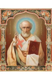 Икона Николай Чудотворец (копия старинной), арт ОПИ-2103
