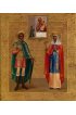 Икона Ольга княгиня и Андрей Стратилат (копия старинной), арт ОПИ-2108