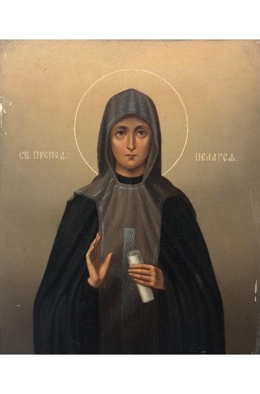Икона Пелагия преподобная (копия старинной), арт ОПИ-2110