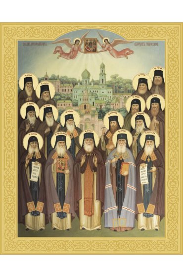 Икона Собор преподобных старцев Глинских, арт ОПИ-2119