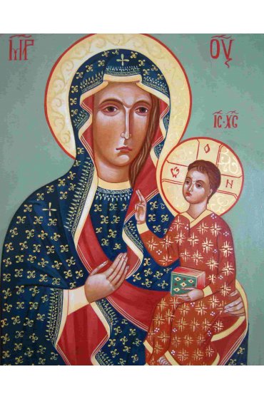 Икона Божья Матерь Ченстоховская (копия старинной), арт ОПИ-688