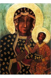 Икона Богородица Ченстоховская (копия старинной), арт ОПИ-693