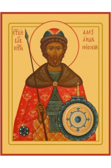 Икона Александр Невский, арт ОПИ-733
