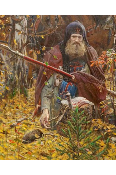 Икона Александр Пересвет, арт ОПИ-749