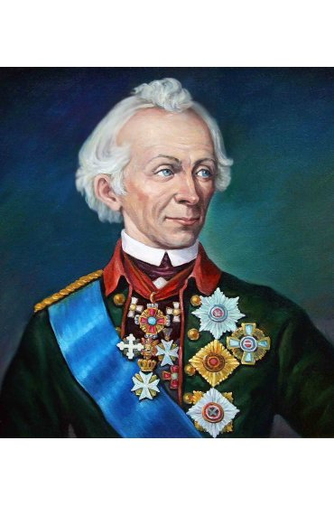 Икона Александр Суворов (портрет на дереве), арт ОПИ-771