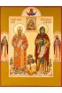 Икона Алексий Московский и Александр Невский, арт ОПИ-824