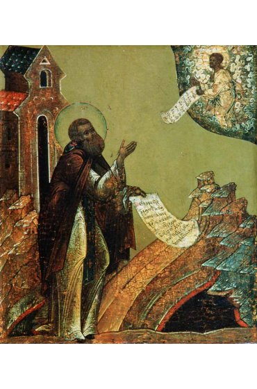 Икона Дмитрий Прилуцкий (копия иконы 16 века), арт ОПИ-1223