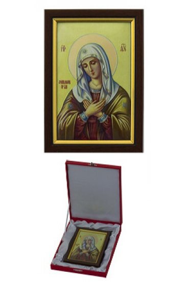 Икона Божьей Матери Умиление 130 на 180 мм, арт АЛМи-45