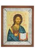 Икона Господь Вседержитель серебро 925 проба, арт АЛМи-73