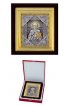 Икона Николай Чудотворец серебро 999 проба золочение 210 на 238 мм, арт АЛМи-74