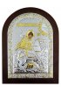 Икона Георгий Победоносец серебро с позолотой 17*22, арт БЧ-1012