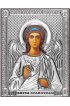 Икона Ангел Хранитель серебряная на дереве, арт БЧ-162