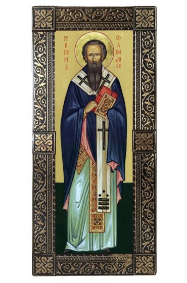 Икона Григорий Армянский ростовая мерная, арт БИК-039