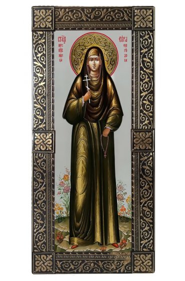 Икона Варвара Великомученица ростовая мерная, арт БИК-024