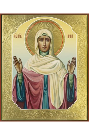 Икона Анна, матерь Пресвятой Богородицы 13 на 16 на 1,8 см, арт MSM-4806r-2