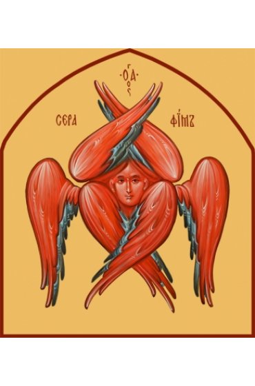 Икона Серафим Шестикрылый, арт MSM-6162