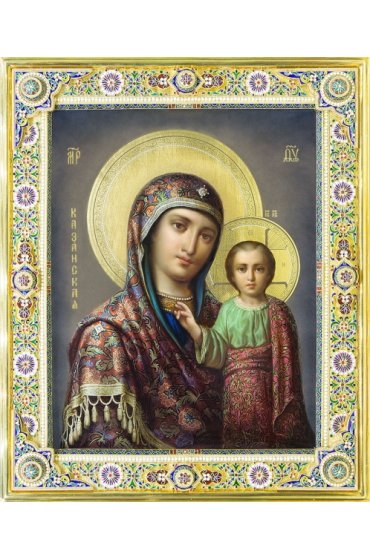Икона Божья Матерь Казанская 17 на 21 см, арт MSM-4237r