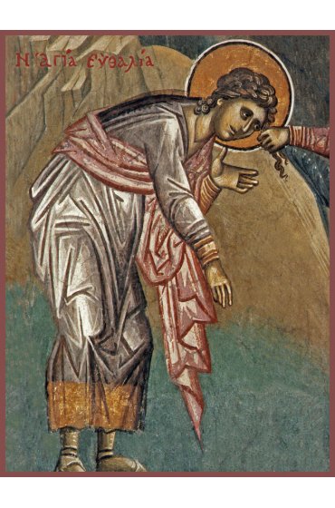Икона Евфалия Леентинская (Сицилийская) мученица, арт MSM-0259
